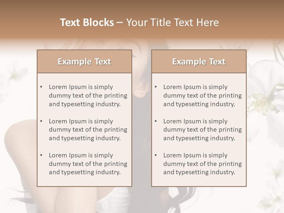 Smiling Young Spring PowerPoint Template
