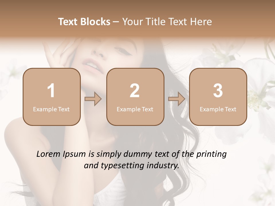 Smiling Young Spring PowerPoint Template