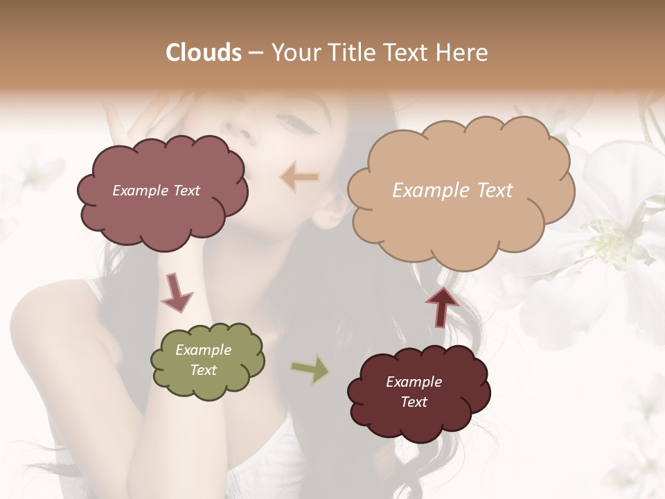 Smiling Young Spring PowerPoint Template