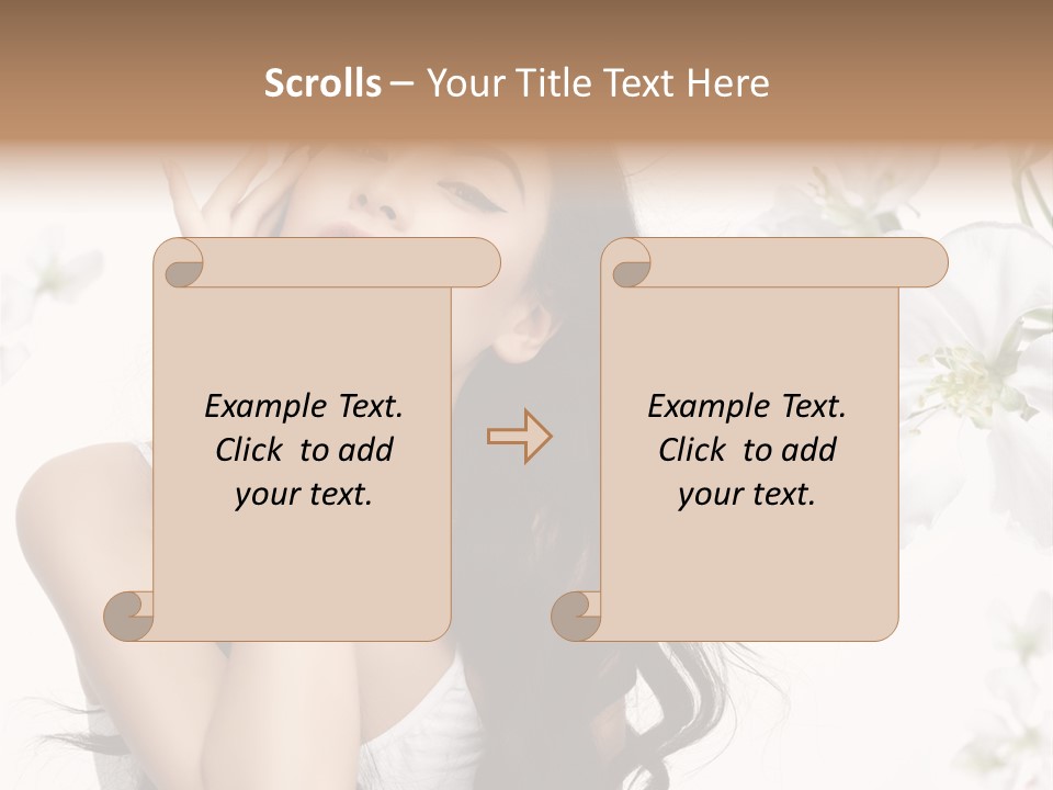 Smiling Young Spring PowerPoint Template