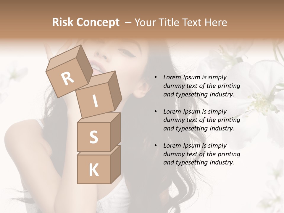 Smiling Young Spring PowerPoint Template