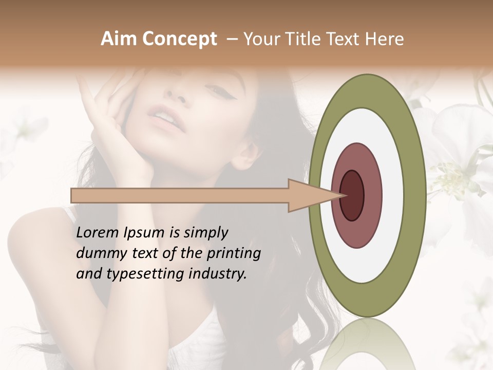 Smiling Young Spring PowerPoint Template