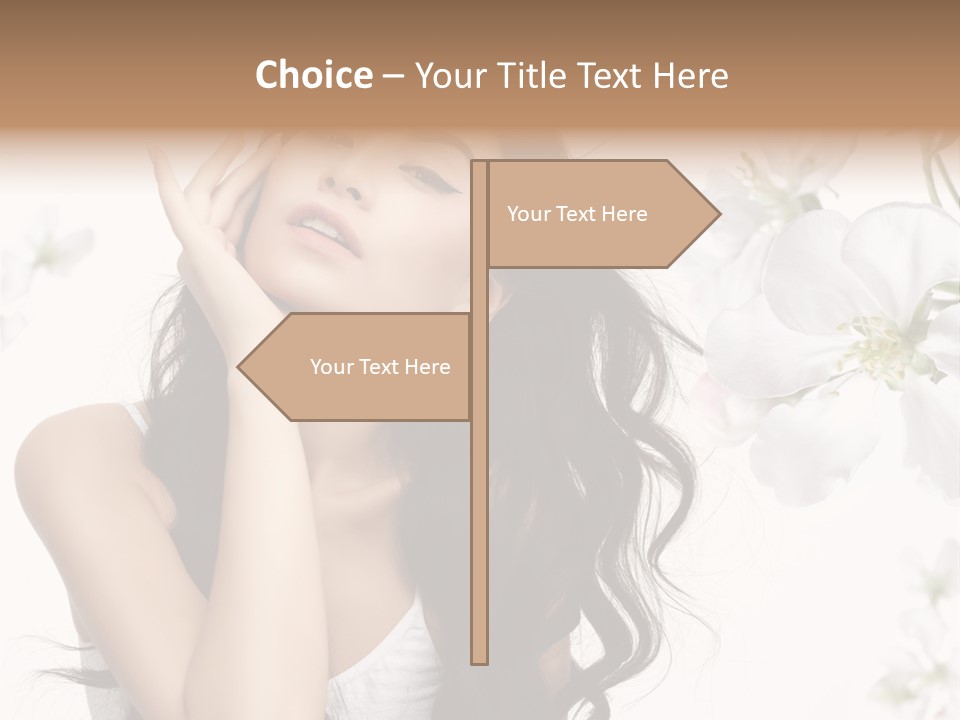 Smiling Young Spring PowerPoint Template