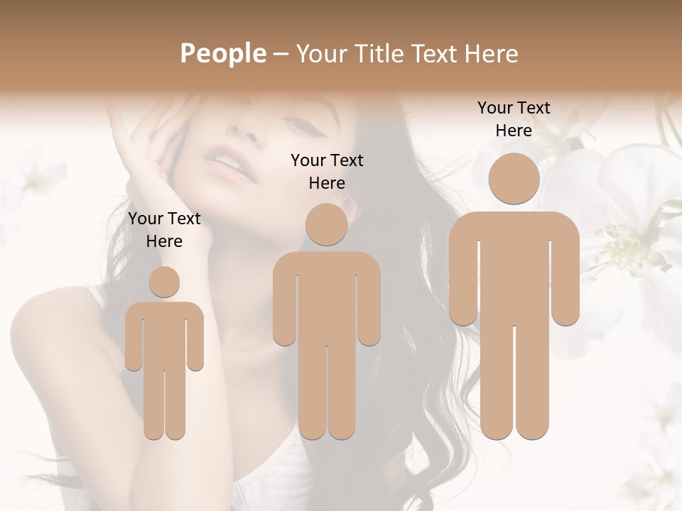 Smiling Young Spring PowerPoint Template