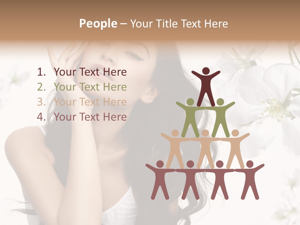 Smiling Young Spring PowerPoint Template