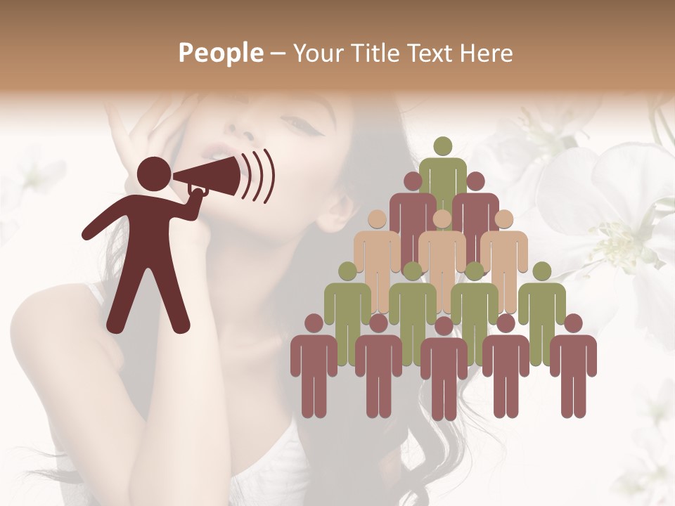 Smiling Young Spring PowerPoint Template