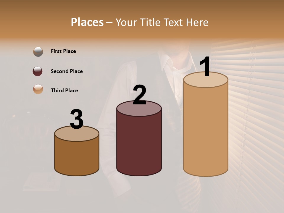 Copy Space Window Brunette PowerPoint Template