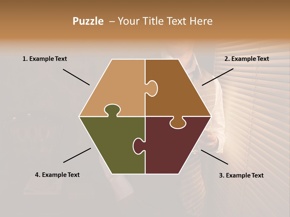 Copy Space Window Brunette PowerPoint Template