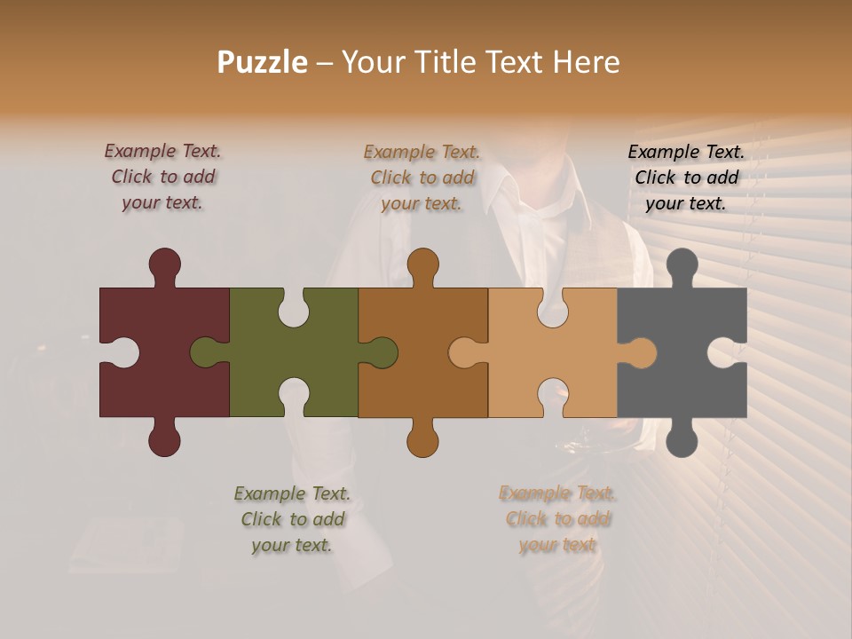 Copy Space Window Brunette PowerPoint Template
