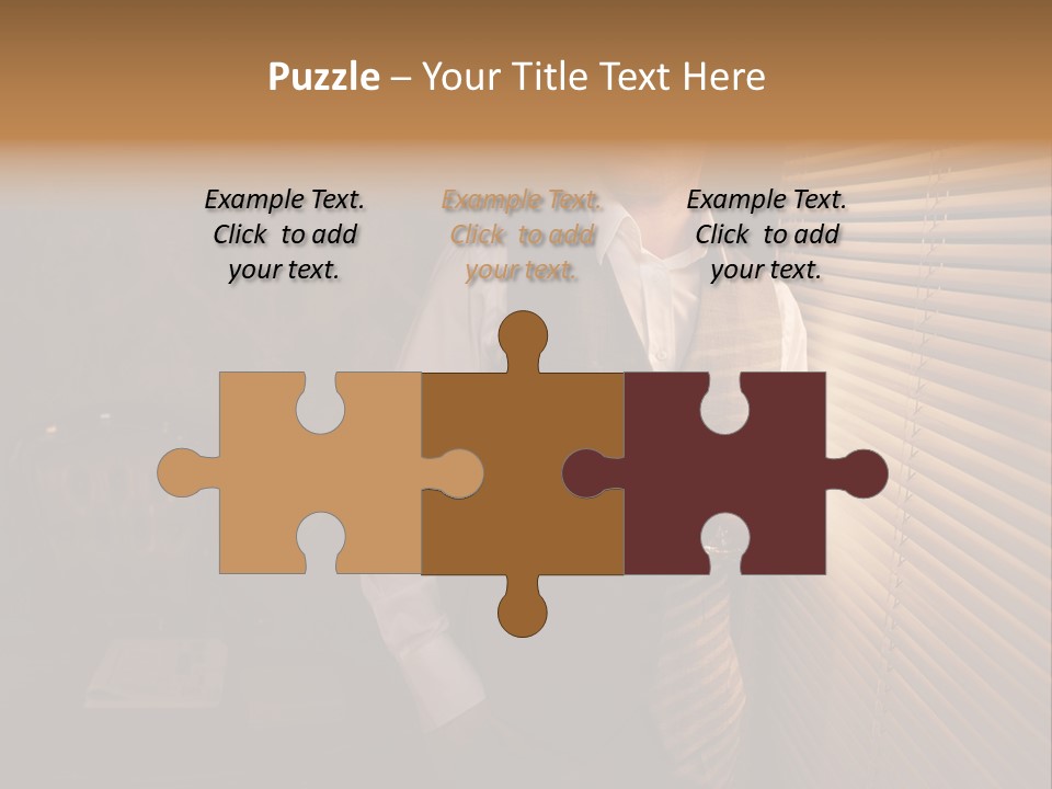 Copy Space Window Brunette PowerPoint Template