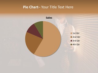 Copy Space Window Brunette PowerPoint Template