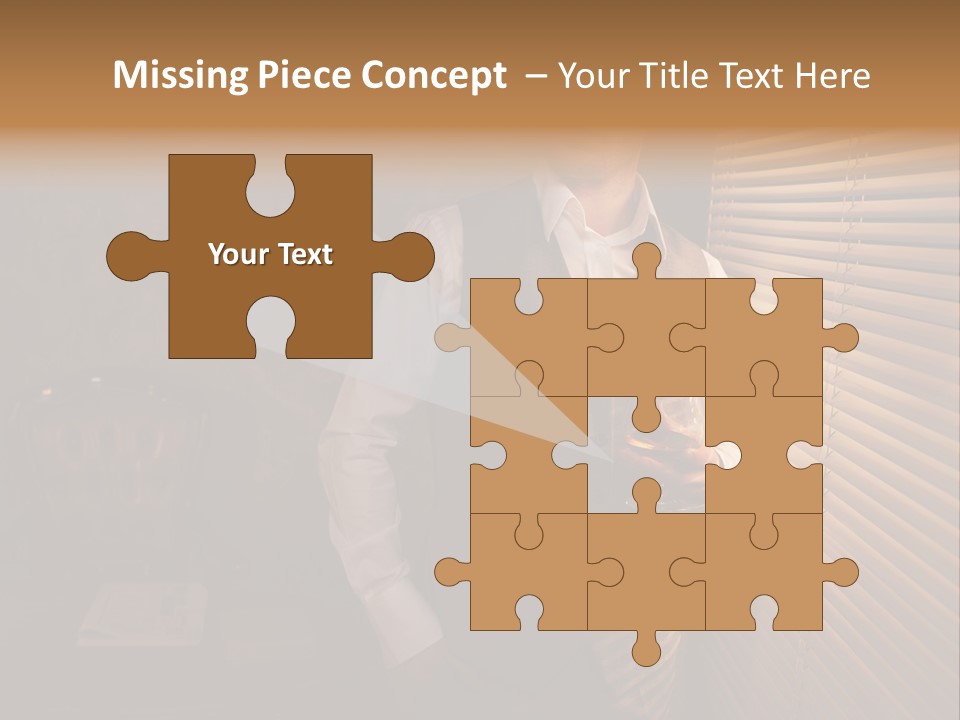 Copy Space Window Brunette PowerPoint Template