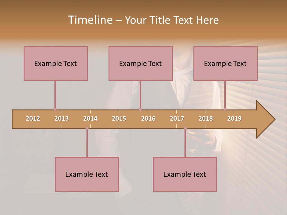 Copy Space Window Brunette PowerPoint Template