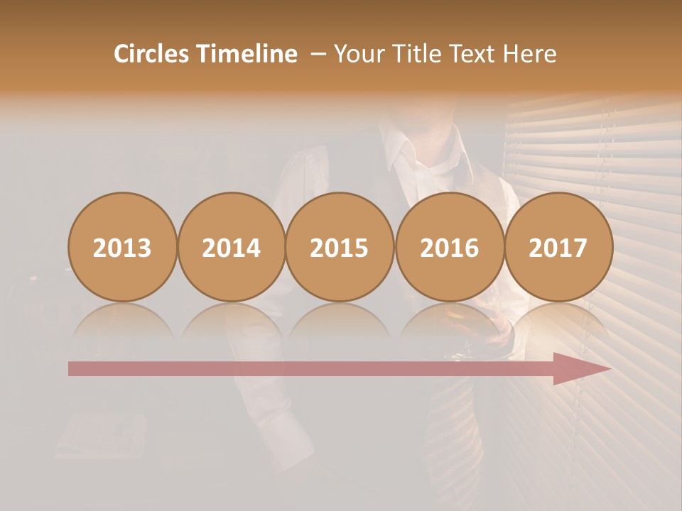 Copy Space Window Brunette PowerPoint Template