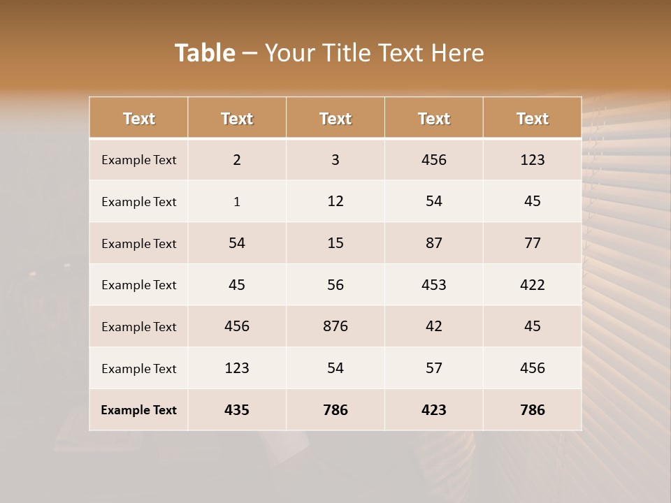 Copy Space Window Brunette PowerPoint Template