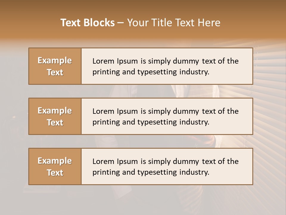 Copy Space Window Brunette PowerPoint Template