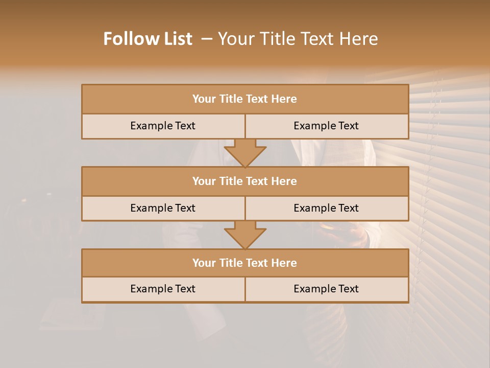 Copy Space Window Brunette PowerPoint Template