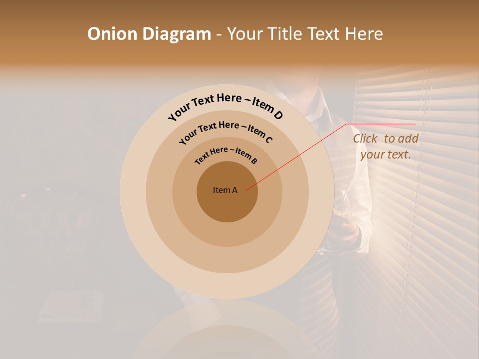 Copy Space Window Brunette PowerPoint Template