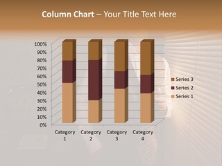 Copy Space Window Brunette PowerPoint Template