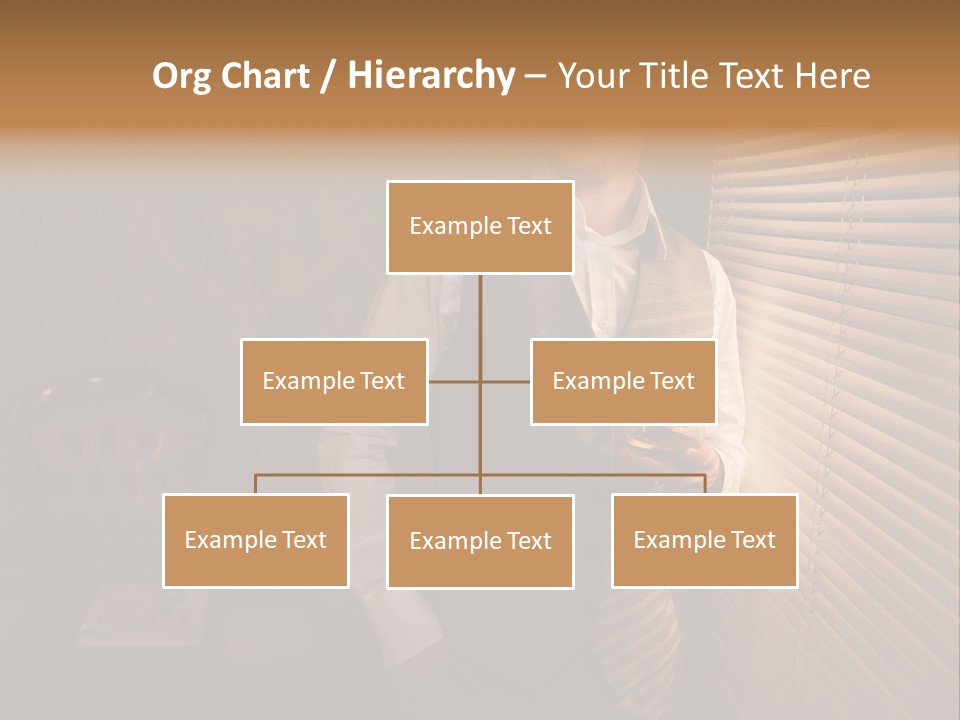 Copy Space Window Brunette PowerPoint Template