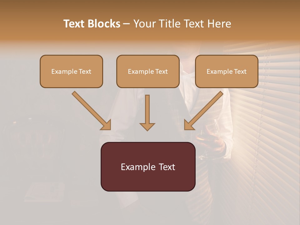 Copy Space Window Brunette PowerPoint Template