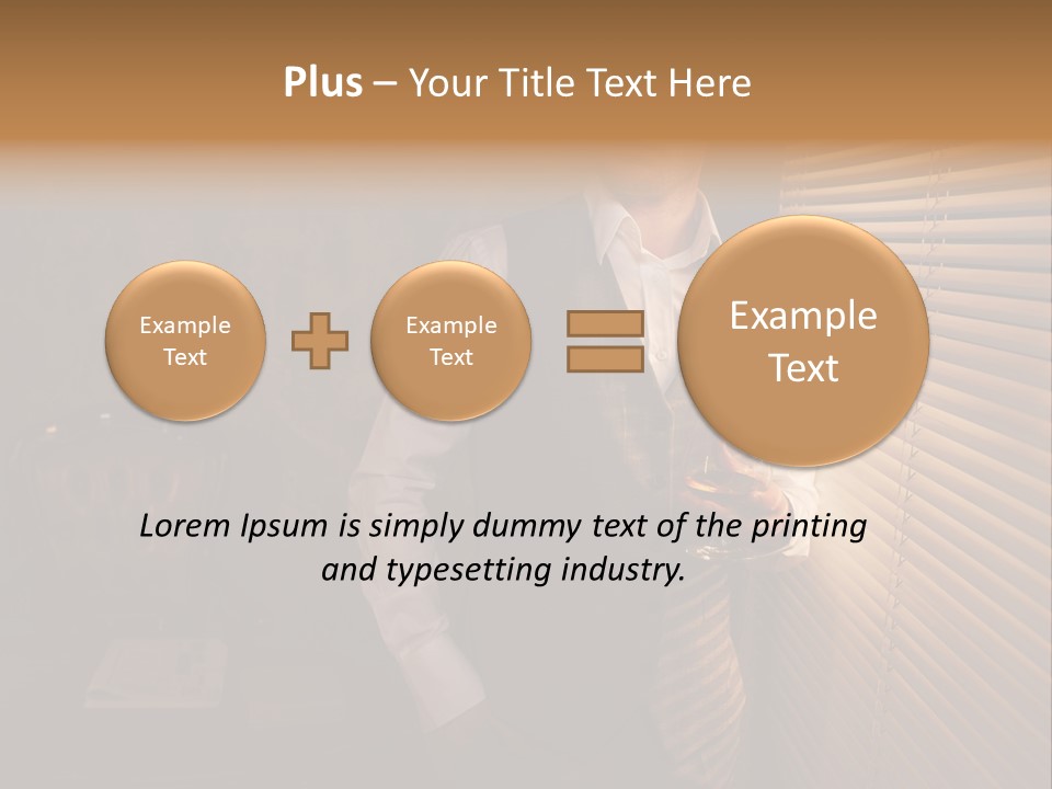 Copy Space Window Brunette PowerPoint Template
