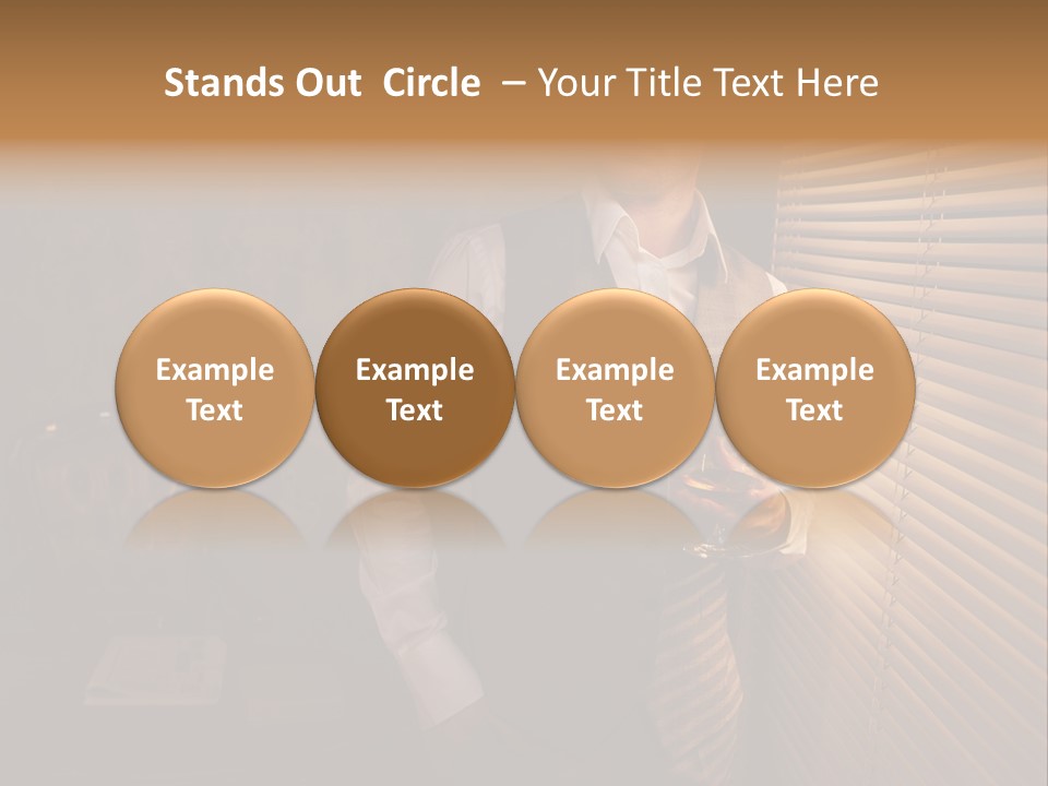 Copy Space Window Brunette PowerPoint Template