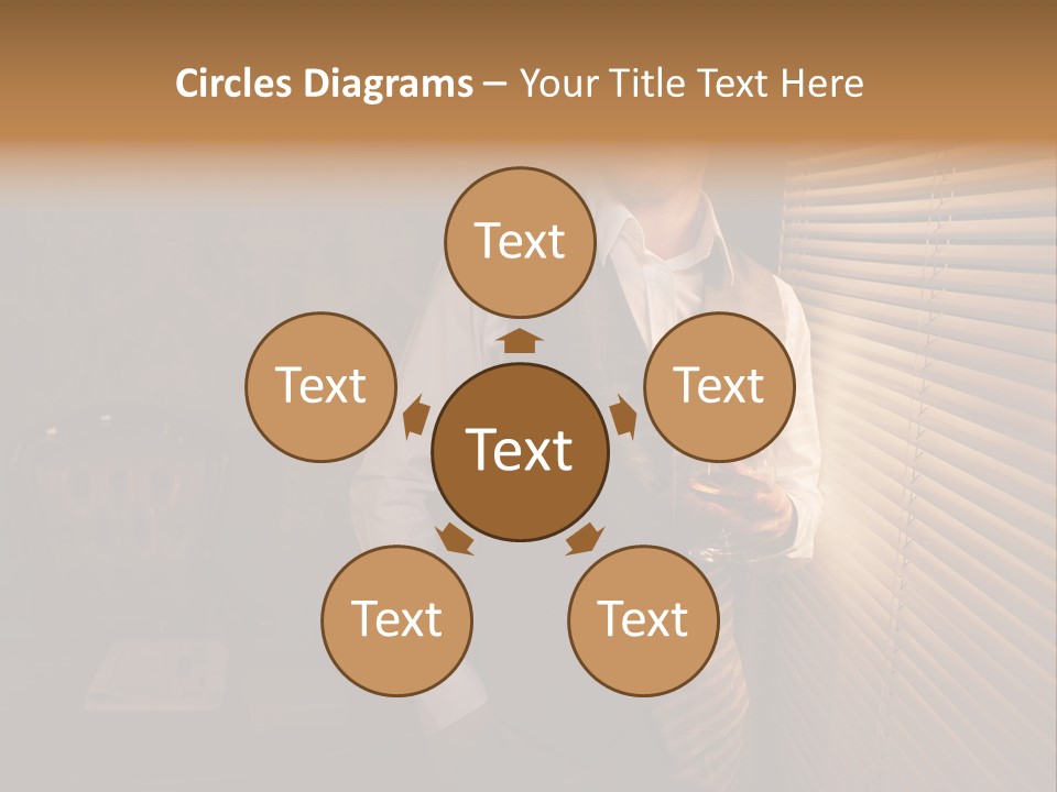 Copy Space Window Brunette PowerPoint Template