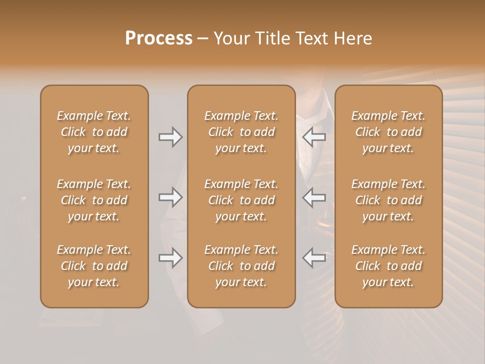 Copy Space Window Brunette PowerPoint Template