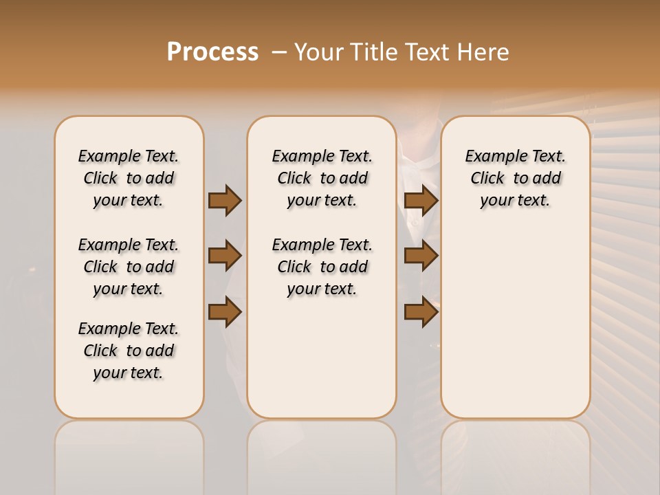 Copy Space Window Brunette PowerPoint Template