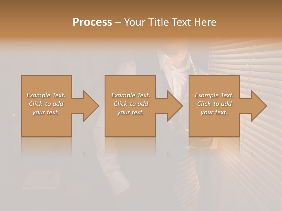 Copy Space Window Brunette PowerPoint Template