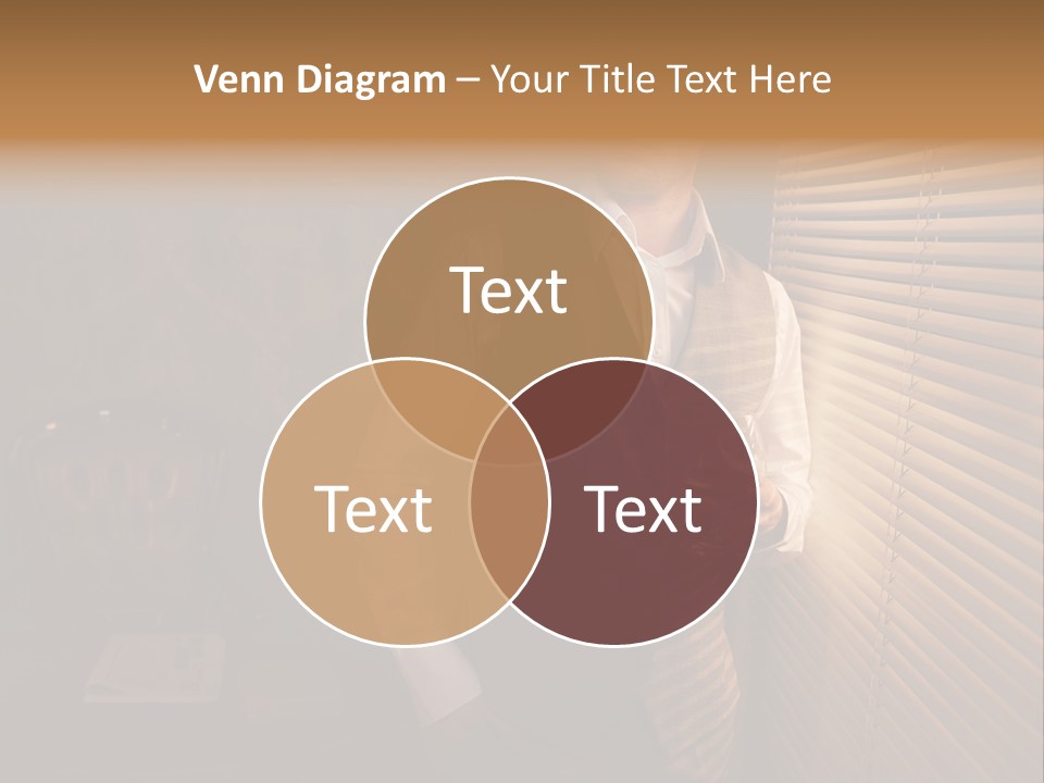Copy Space Window Brunette PowerPoint Template