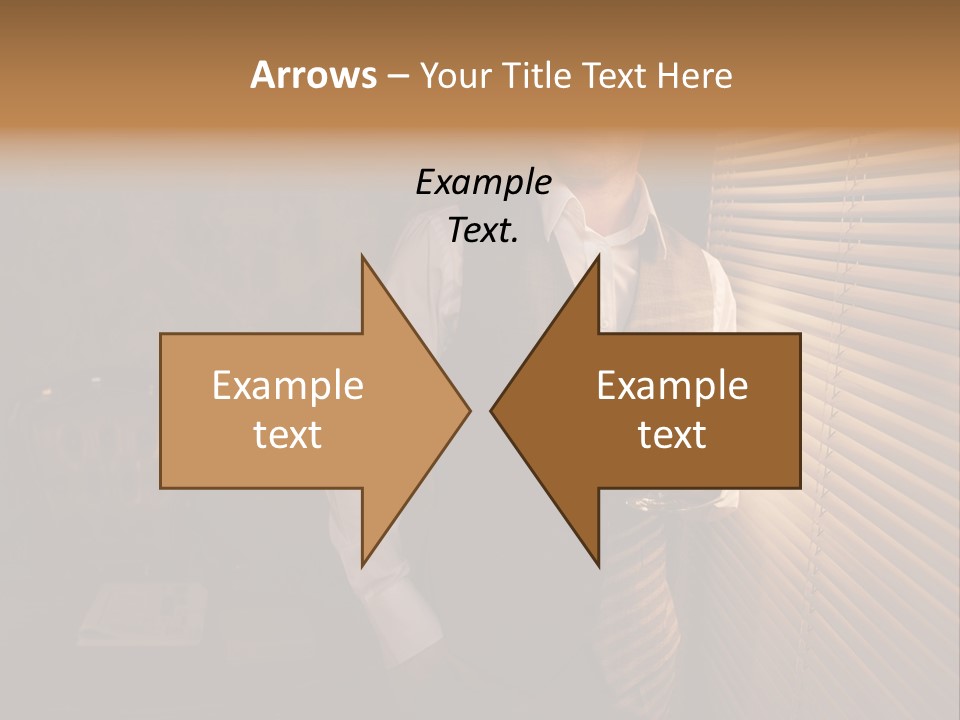 Copy Space Window Brunette PowerPoint Template