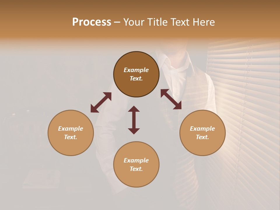 Copy Space Window Brunette PowerPoint Template
