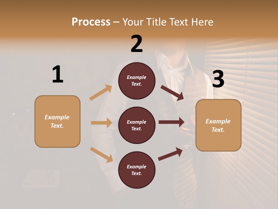 Copy Space Window Brunette PowerPoint Template