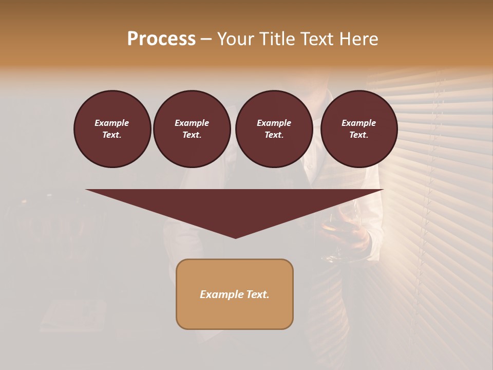 Copy Space Window Brunette PowerPoint Template