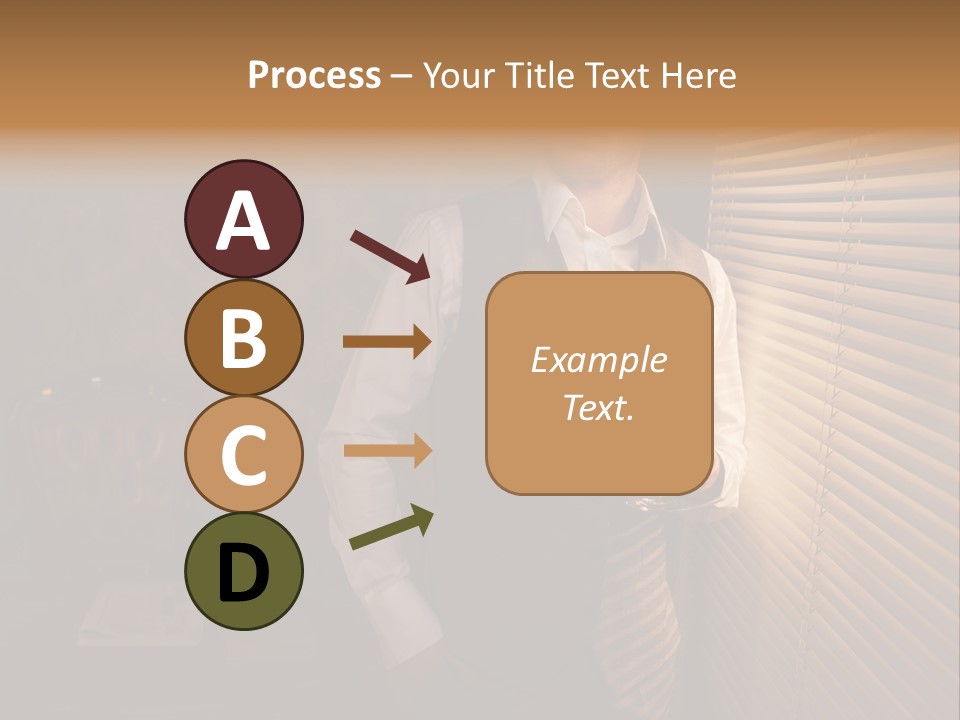 Copy Space Window Brunette PowerPoint Template