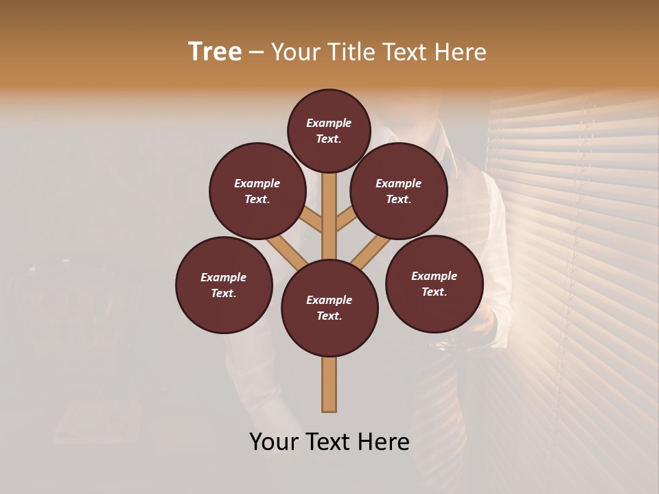 Copy Space Window Brunette PowerPoint Template