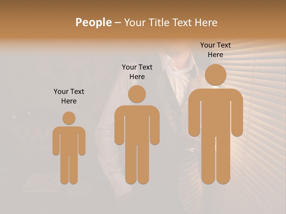 Copy Space Window Brunette PowerPoint Template