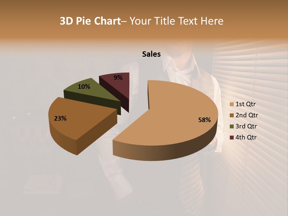 Copy Space Window Brunette PowerPoint Template