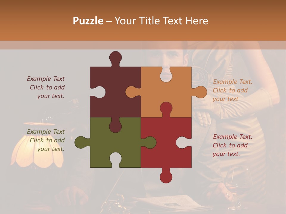 Businessman Secretary Bank PowerPoint Template