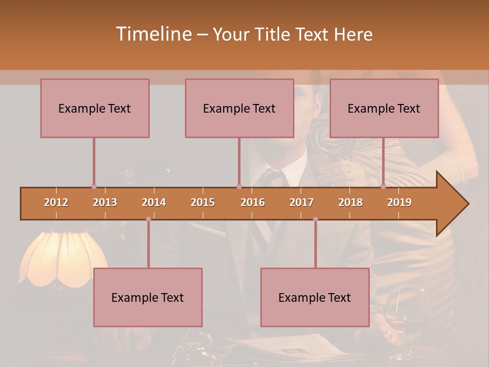 Businessman Secretary Bank PowerPoint Template