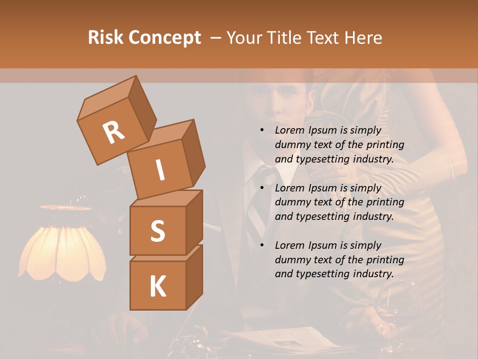 Businessman Secretary Bank PowerPoint Template