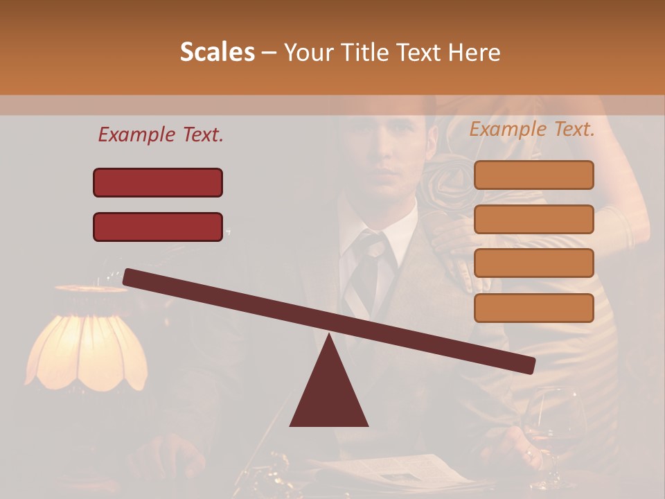 Businessman Secretary Bank PowerPoint Template