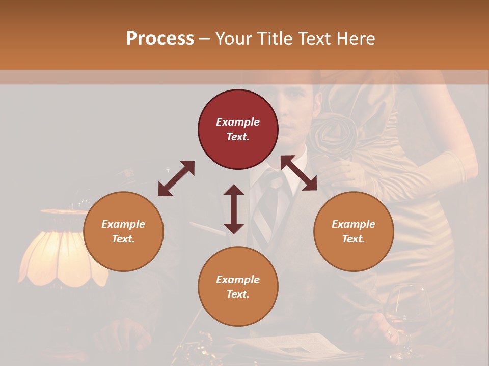 Businessman Secretary Bank PowerPoint Template