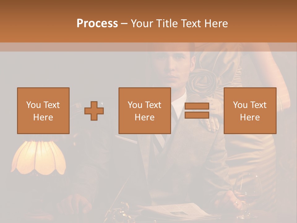 Businessman Secretary Bank PowerPoint Template