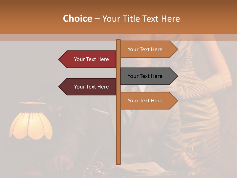 Businessman Secretary Bank PowerPoint Template