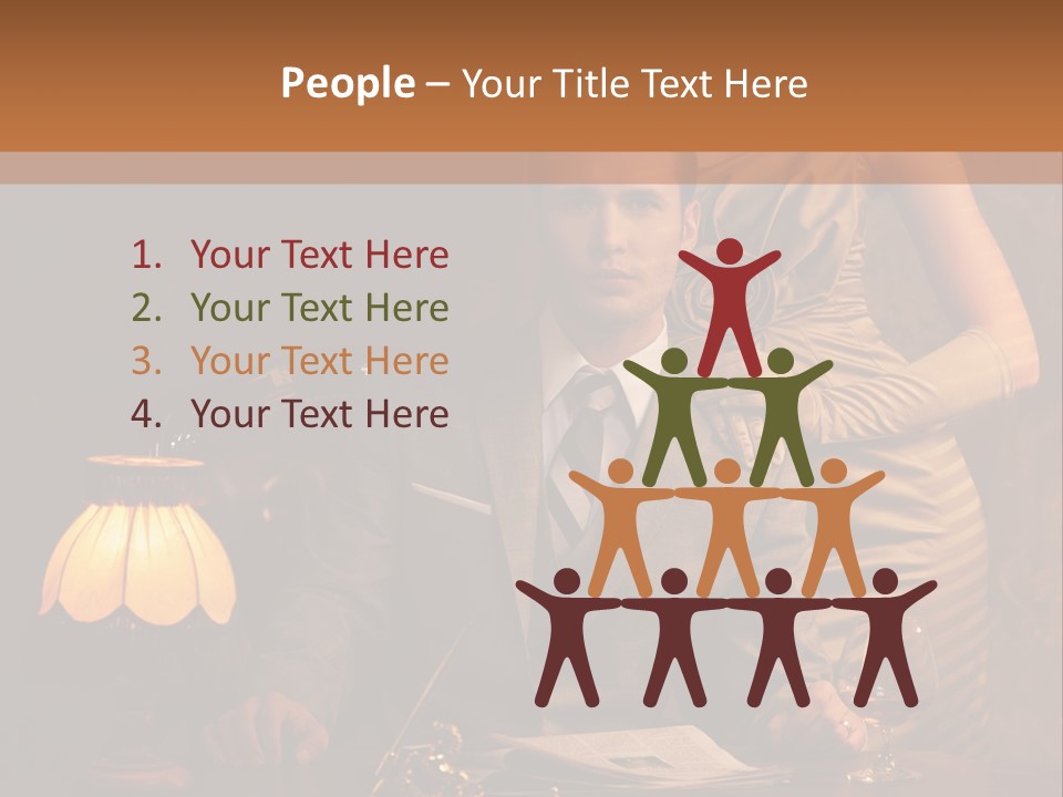 Businessman Secretary Bank PowerPoint Template