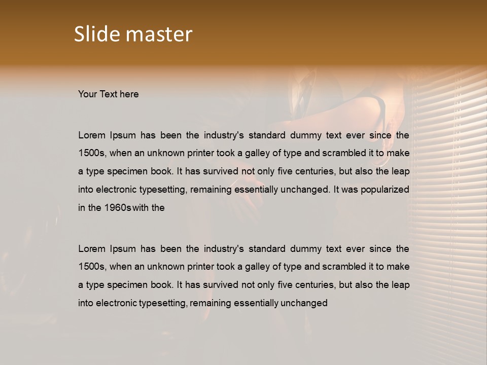 Table Suit  PowerPoint Template