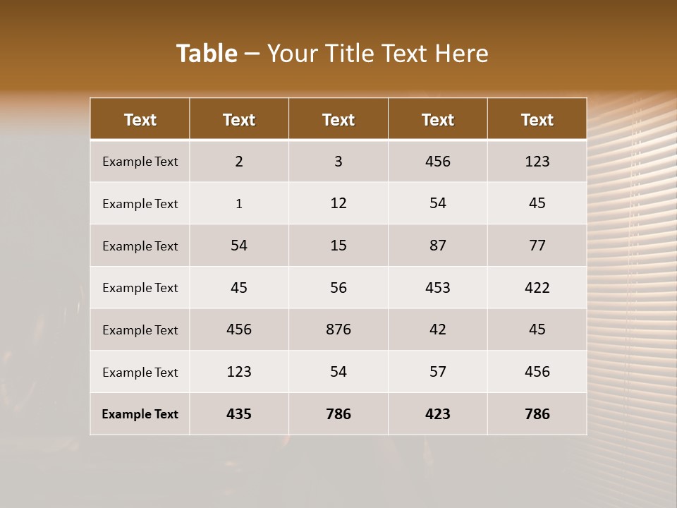 Table Suit  PowerPoint Template